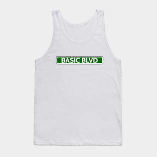 Basic Blvd Street Sign Tank Top